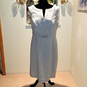 Connected apparel brand gray sheath dress. Size 14.